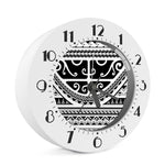 Polynesian Tribal Tattoo Pattern Print Alarm Clock