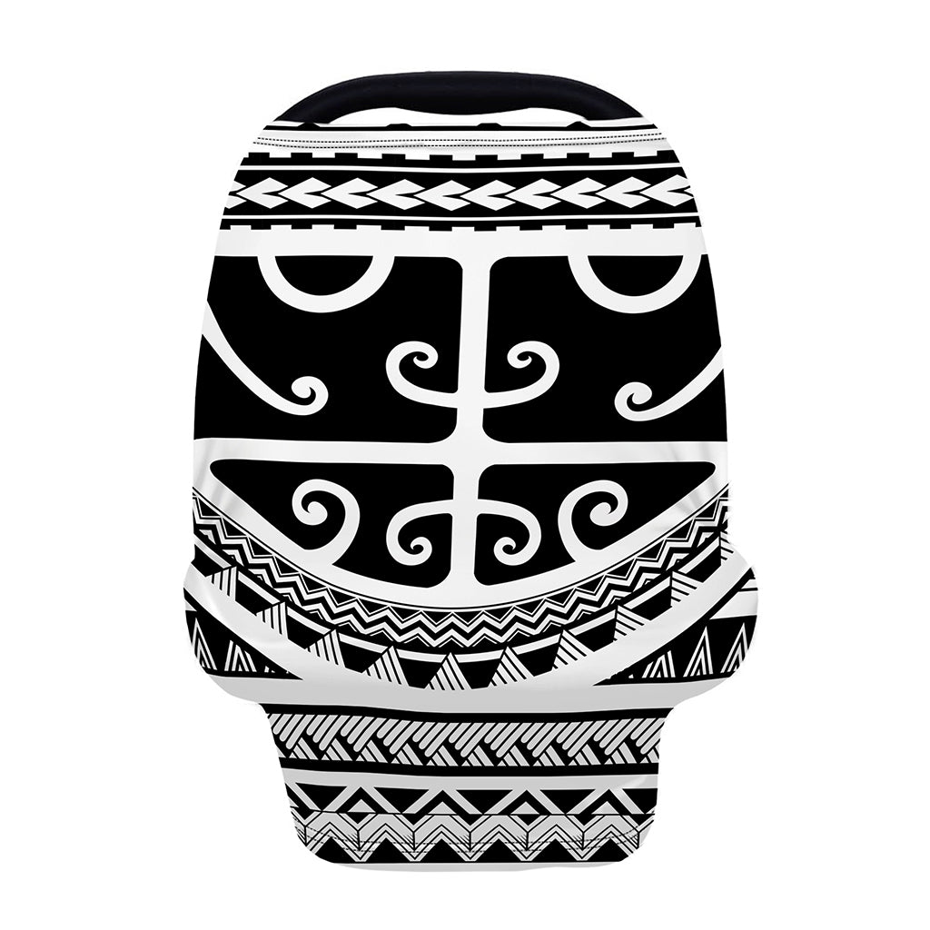 Polynesian Tribal Tattoo Pattern Print Baby Seat Cover