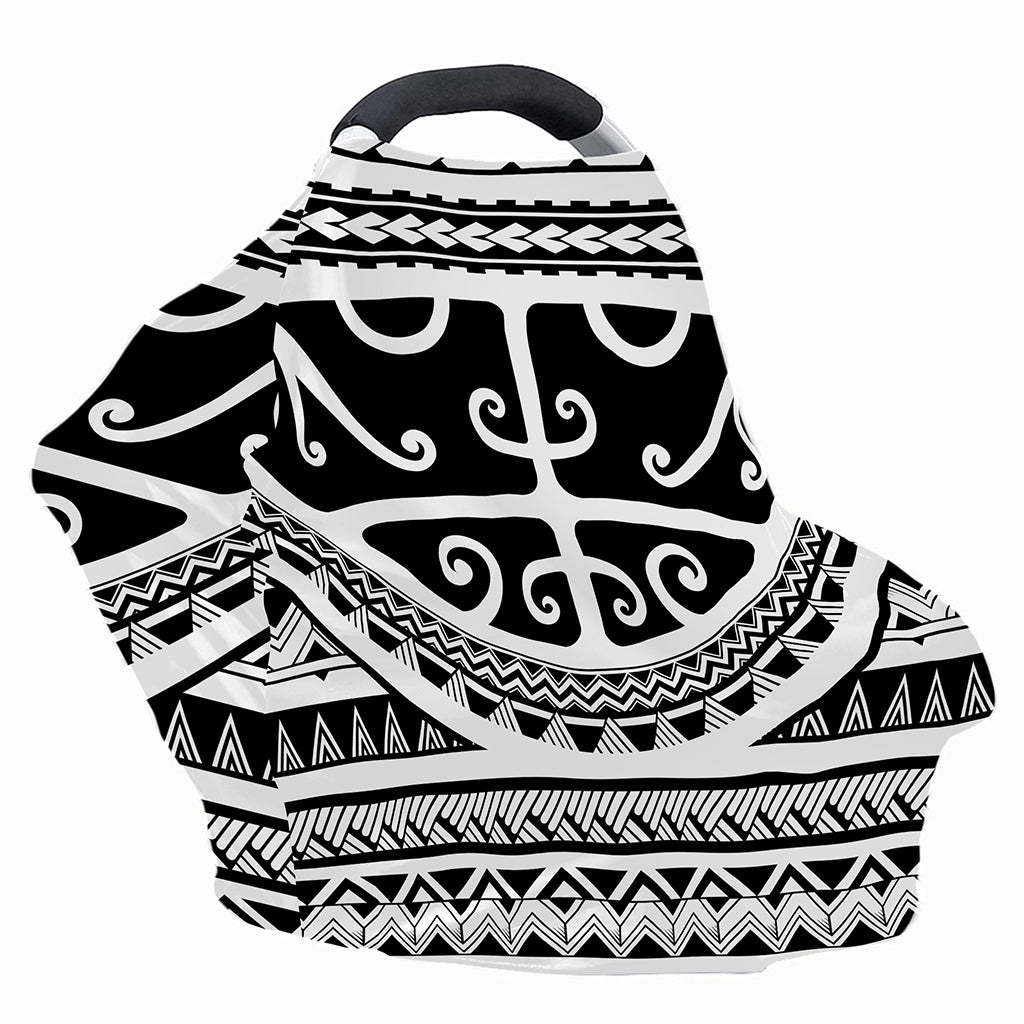 Polynesian Tribal Tattoo Pattern Print Baby Seat Cover