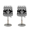 Polynesian Tribal Tattoo Pattern Print Bar Stool Covers