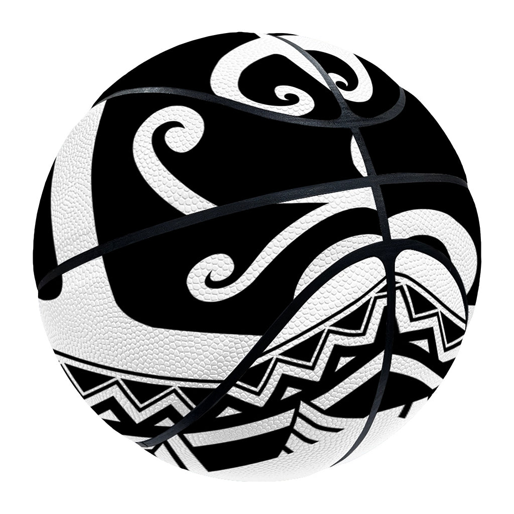Polynesian Tribal Tattoo Pattern Print Basketball