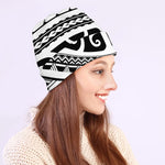 Polynesian Tribal Tattoo Pattern Print Beanie