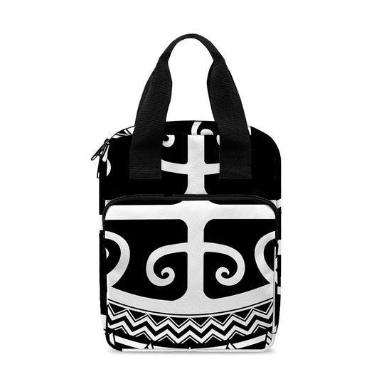 Polynesian Tribal Tattoo Pattern Print Bible Tote Bag