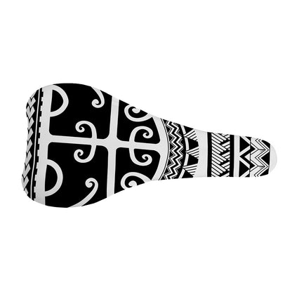 Polynesian Tribal Tattoo Pattern Print Bicycle Seat Cover