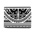 Polynesian Tribal Tattoo Pattern Print Bifold Wallet