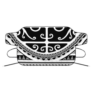 Polynesian Tribal Tattoo Pattern Print Car Windshield Snow Cover