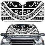 Polynesian Tribal Tattoo Pattern Print Car Windshield Sun Shade