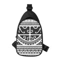 Polynesian Tribal Tattoo Pattern Print Sling Bag