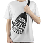 Polynesian Tribal Tattoo Pattern Print Chest Bag