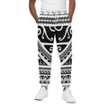 Polynesian Tribal Tattoo Pattern Print Cotton Sweatpants