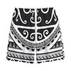 Polynesian Tribal Tattoo Pattern Print Cotton Shorts