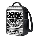 Polynesian Tribal Tattoo Pattern Print Crossbody Lunch Bag