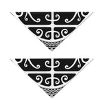 Polynesian Tribal Tattoo Pattern Print Dog Bandana