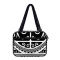 Polynesian Tribal Tattoo Pattern Print Double Strap Bible Bag