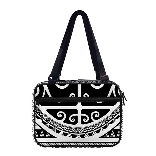 Polynesian Tribal Tattoo Pattern Print Double Strap Bible Bag