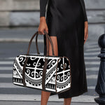 Polynesian Tribal Tattoo Pattern Print Duffle Bag