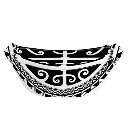 Polynesian Tribal Tattoo Pattern Print Fanny Pack