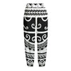 Polynesian Tribal Tattoo Pattern Print Fleece Lined Knit Pants