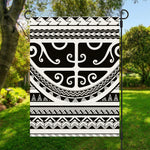 Polynesian Tribal Tattoo Pattern Print Garden Flag
