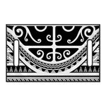 Polynesian Tribal Tattoo Pattern Print Golf Cart Seat Cover