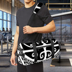 Polynesian Tribal Tattoo Pattern Print Gym Bag