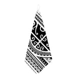 Polynesian Tribal Tattoo Pattern Print Hand Towel