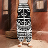 Polynesian Tribal Tattoo Pattern Print Harem Pants