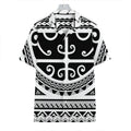 Polynesian Tribal Tattoo Pattern Print Hawaiian Shirt
