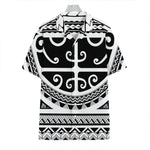 Polynesian Tribal Tattoo Pattern Print Hawaiian Shirt