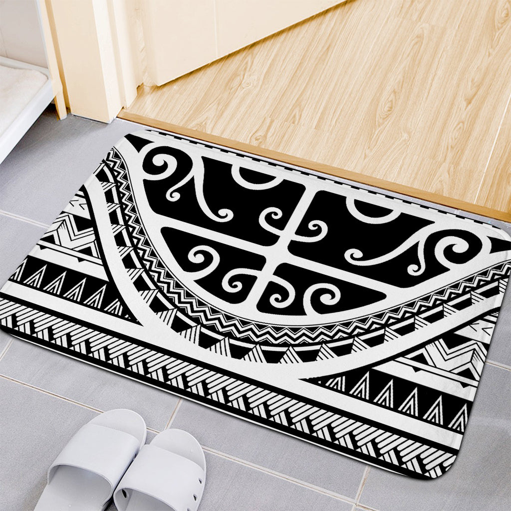 Polynesian Tribal Tattoo Pattern Print Indoor Door Mat