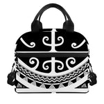 Polynesian Tribal Tattoo Pattern Print Insulated Lunch Bag