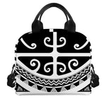 Polynesian Tribal Tattoo Pattern Print Insulated Lunch Bag