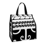 Polynesian Tribal Tattoo Pattern Print Insulated Lunch Tote