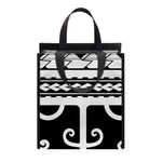 Polynesian Tribal Tattoo Pattern Print Insulated Lunch Tote