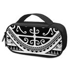 Polynesian Tribal Tattoo Pattern Print Insulin Cooler Travel Case