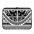Polynesian Tribal Tattoo Pattern Print Laptop Sleeve