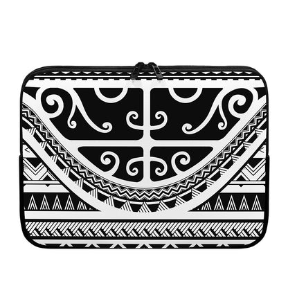 Polynesian Tribal Tattoo Pattern Print Laptop Sleeve