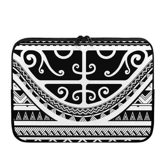 Polynesian Tribal Tattoo Pattern Print Laptop Sleeve