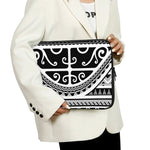Polynesian Tribal Tattoo Pattern Print Laptop Sleeve