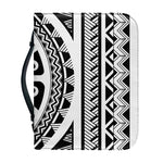 Polynesian Tribal Tattoo Pattern Print Leather Bible Cover