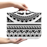 Polynesian Tribal Tattoo Pattern Print Leather Bible Cover