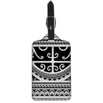 Polynesian Tribal Tattoo Pattern Print Luggage Tag