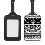 Polynesian Tribal Tattoo Pattern Print Luggage Tag
