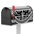 Polynesian Tribal Tattoo Pattern Print Mailbox Cover