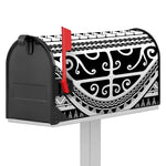 Polynesian Tribal Tattoo Pattern Print Mailbox Cover