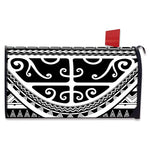 Polynesian Tribal Tattoo Pattern Print Mailbox Cover