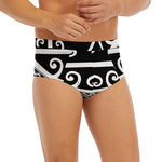 Polynesian Tribal Tattoo Pattern Print Men's Briefs