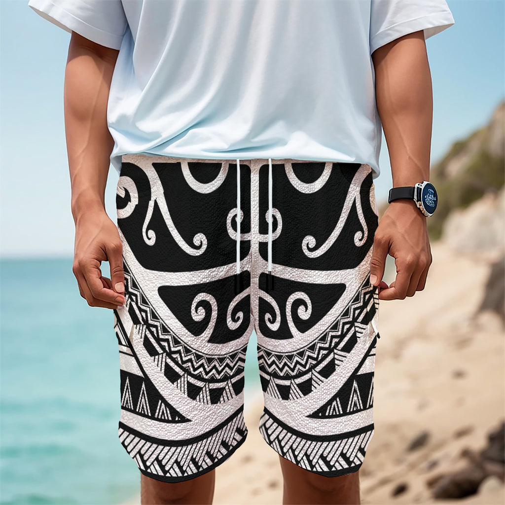 Polynesian Tribal Tattoo Pattern Print Men's Cargo Shorts