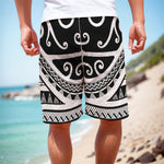 Polynesian Tribal Tattoo Pattern Print Men's Cargo Shorts