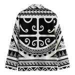 Polynesian Tribal Tattoo Pattern Print Men's Cotton Blazer